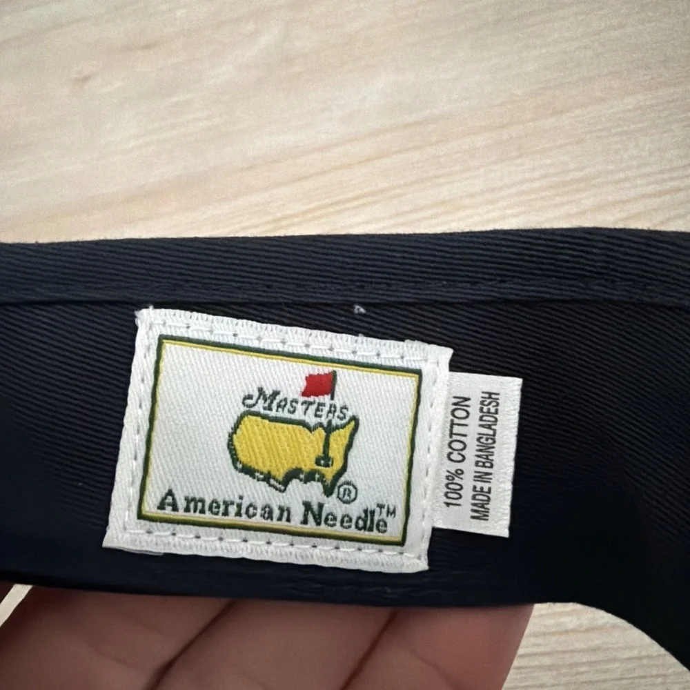 Masters 2018 Fit Embroidered Navy Adjustable Visor by American Needle B12